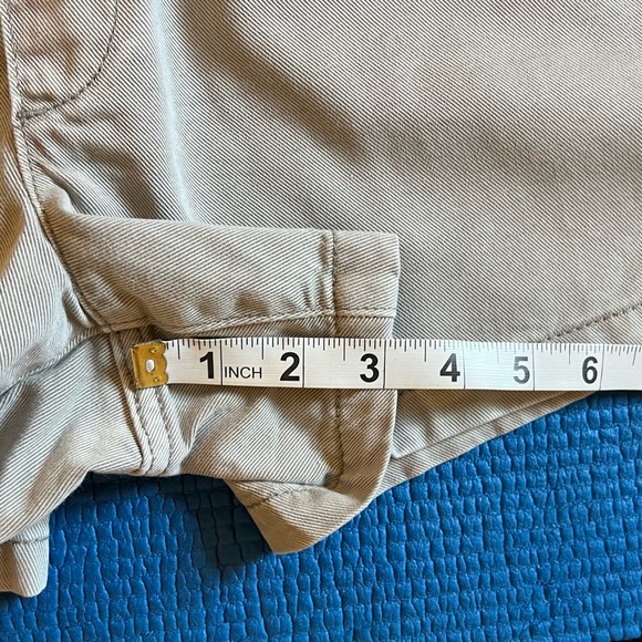 GAP Denim Stone Khaki Pull-On Elastic Waist  Shorts Cotton/Tencel Blend Size S - Picture 7 of 9